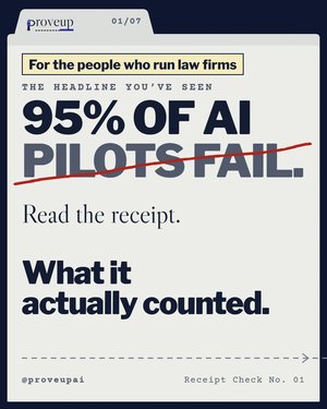 Folder style: 95% of AI pilots fail? Read the receipt.